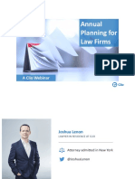 Annual Planning For Law Firms: A Clio Webinar