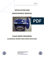Aluminum Worm Gear Reducer IOM Manual PDF