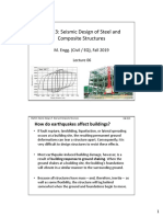 CE-523: Seismic Design of Steel and Composite Structures: M. Engg. (Civil / EQ), Fall 2019