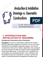Introduction To Geogebra & Drawing Vs Construction