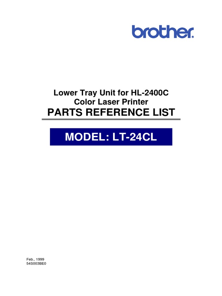 HL-2400C PL - LT24CL Parts List | PDF | Technology & Engineering