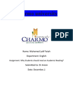 Charmo University: Name: Muhemed Latif Fatah Department: English
