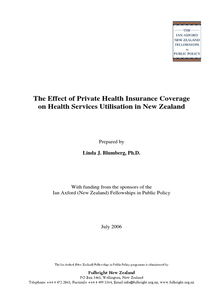 Axford2006 Blumberg PDF General Practitioner Insurance