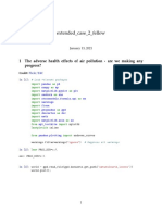 Extended - Case - 2 - Fellow: 1 The Adverse Health Effects of Air Pollution - Are We Making Any Progress?