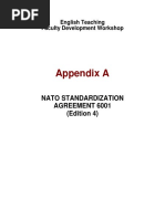 Appendix A: Nato Standardization Agreement 6001 (Edition 4)