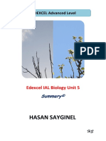 Hasan Sayginel: Edexcel IAL Biology Unit 5