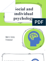 Social and Individual Psychology