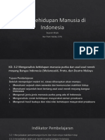 KD 3.2 Kehidupan Manusia Purba Dan Asal Usul Nenek Moyang Bangsa Indonesia