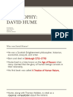 Philosophy: David Hume: Presented By: Cura, Marianne Castro, Luis Guillermo, Hannah