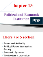 Political and Economic Institutions Assignment