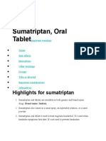 Sumatriptan, Oral Tablet