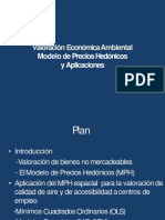 Tema N° 02 Valoración Económica Ambiental Modelo de Precios Hedónicos