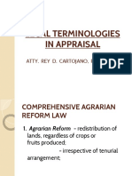 Legal Terminologies in Appraisal 2016