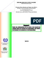 Gouvernement de La Côte Divoire 2012 Etude Des Phénomènes PDF