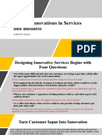 Market Innovations in Services and Business: Section B - Group 1