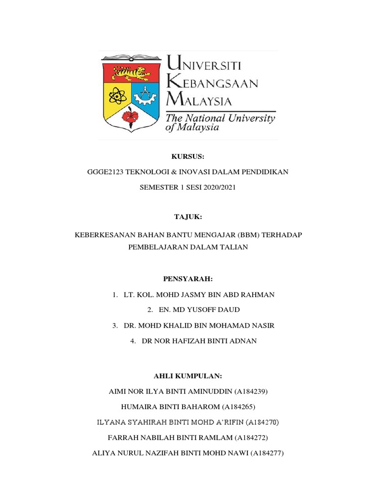 Keberkesanan Bahan Bantu Mengajar BBM Terhadap Pembelajaran Dalam ...