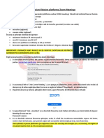 Instructiuni Folosire Platforma Zoom Nou