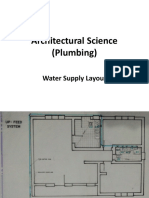 Architectural Science (Plumbing) : Water Supply Layout