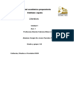 Literatura: Unidad Académica Preparatoria Emiliano Zapata