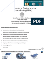 A Presentation On Electrochemical Micromachining