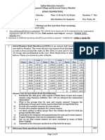 Statistics For Analytics PGDM - 2020
