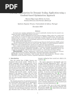 Topology Optimization For Dynamic Scaling Application Using A Gradient-Based Optimization Approach