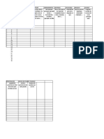 Tabla para La Realizacion Del Ejercicio