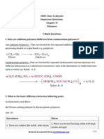 CBSE Class 12 Physics Chapter 15 Polymers Important Questions