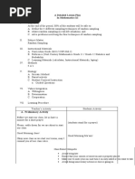 A Detailed Lesson Plan in Mathematics XI