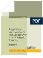 Possibilities and Prospects: The Debate Over A Guaranteed Income