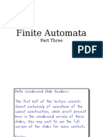 Finite Automata: Part Three