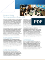 Windows MultiPoint Server Product Datasheet (Spanish)