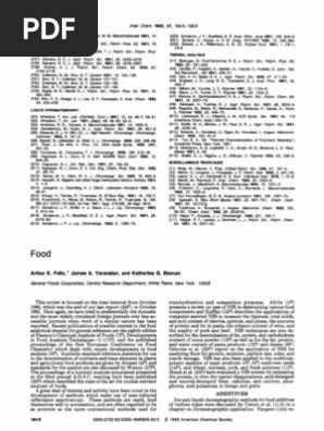 Food High Performance Liquid Chromatography Thin Layer Chromatography