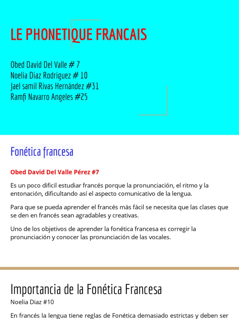 La Fonetica Francesa Pdf
