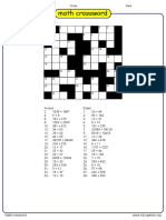 math-crossword-puzzle