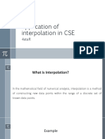 Application of Interpolation in Cse: 4star