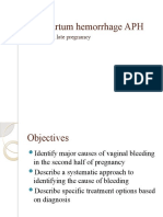 Antepartum Hemorrhage APH: Bleeding in Late Pregnancy