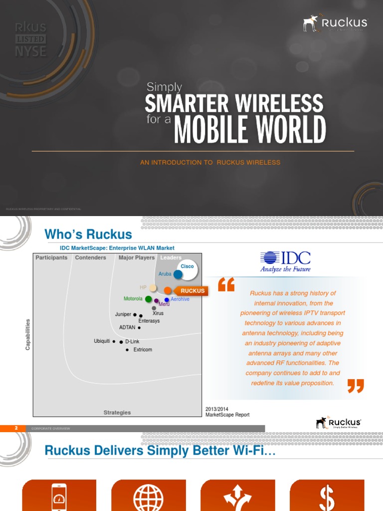 Ruckus Enterprise Presentation Technical April 2016 | PDF | Wi Fi ...