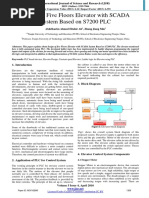 Design of Five Floors Elevator With SCADA System Based On S7200 PLC