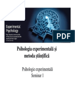 S2 Psihologia experimentala si metoda stiintifica [Compatibility Mode]