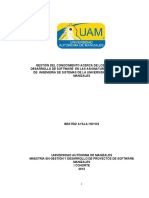 Gestión Conocimiento Acerca Procesos Desarrollo Software Asignaturas Programa Ingeniería Sistemas UAM