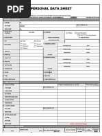 ANNEX H-1 - CS Form No. 212 Revised 2025 - Personal Data Sheet | PDF ...