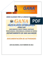 Documentación Actividades Gaim Sur Depto. San Salvador