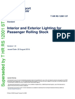 Interior and Exterior Lighting For Passenger Rolling Stock: T HR Rs 12001 ST