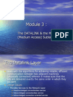 The Datalink & The Mac (Medium Access) Sublayer