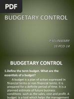 Budgetary Contro1