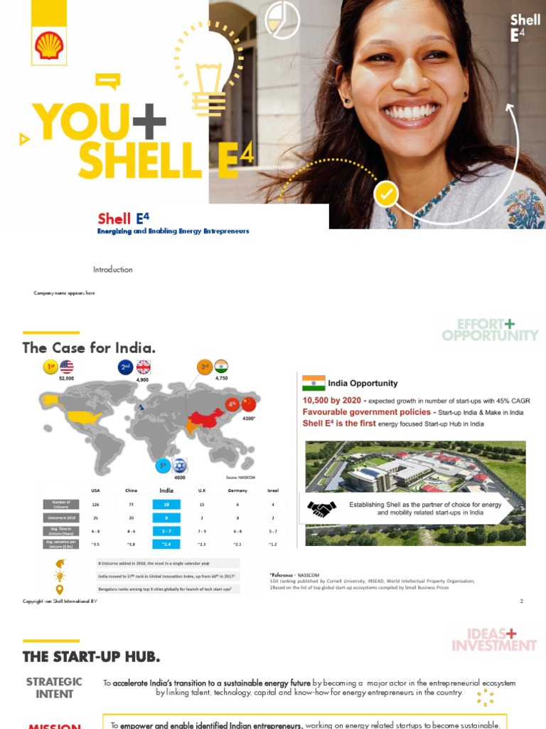Shell E4 Introduction | PDF | Startup Company | Small Business ...