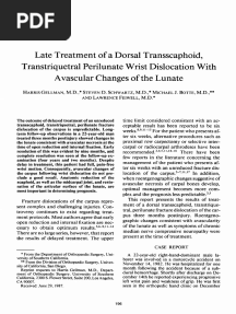 Late Treatment of A Dorsal Transscaphoid,.28 PDF