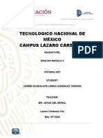 Tecnologico Nacional de México Campus Lázaro Cárdenas: Asignature