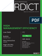 High Management Efficiency: Low Debt Bullish Very Attractive High (56.5%)